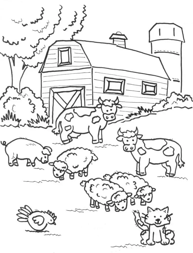 Fise de colorat cu Ferme de colorat p31