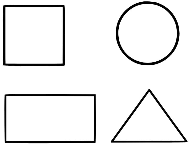 Fise de colorat cu Figuri Geometrice de colorat p17
