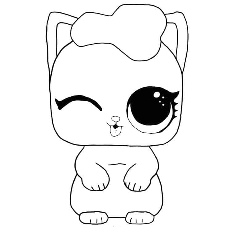 Fise de colorat cu Imprimabile LOL Pets Pentru Copii