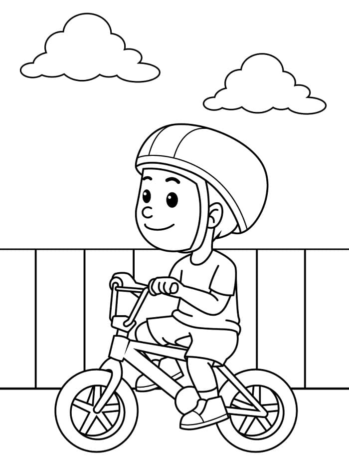 Planse de colorat cu Biciclete