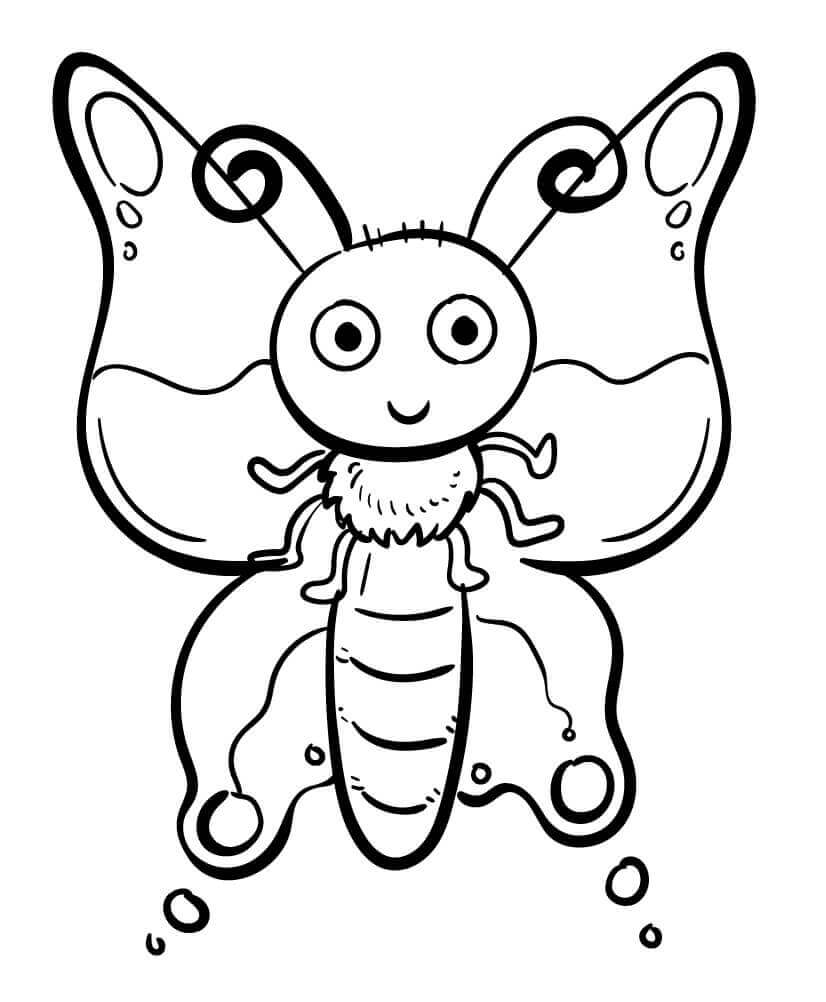 Fise de colorat cu Insecte de colorat p09