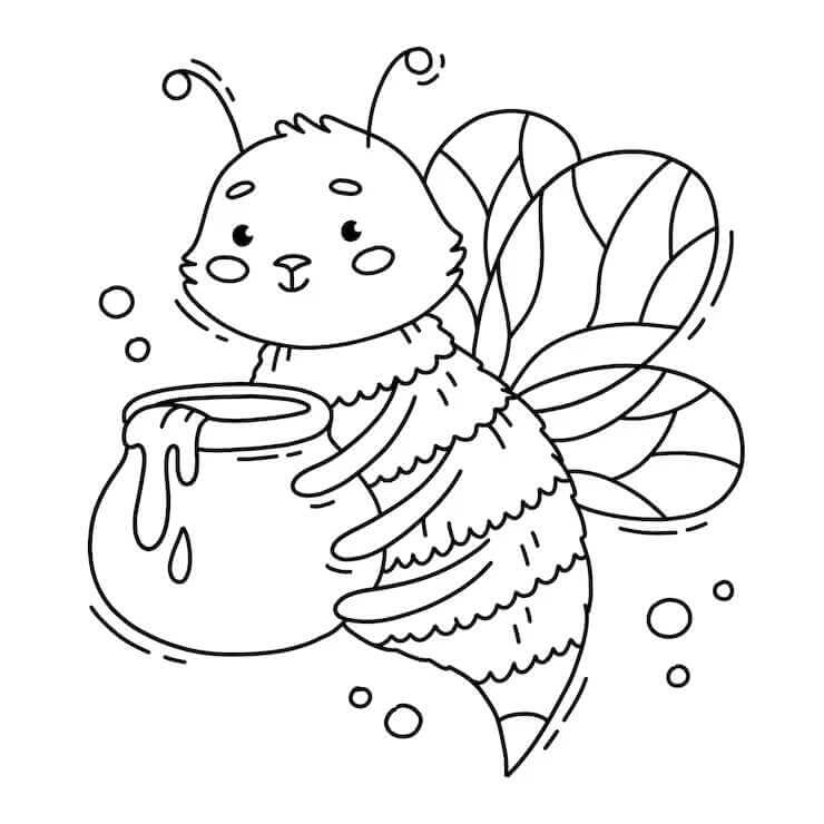 Fise de colorat cu Insecte de colorat p11