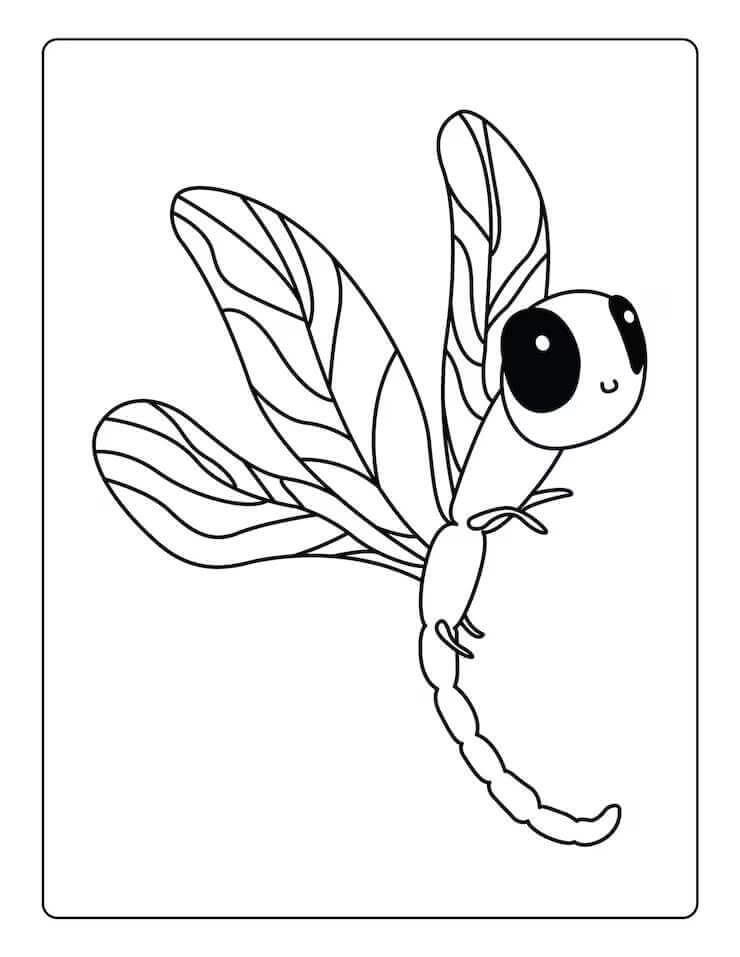 Fise de colorat cu Insecte de colorat p18