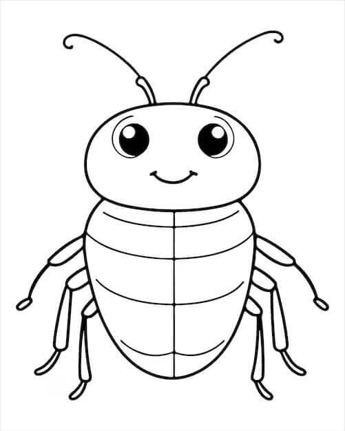 Fise de colorat cu Insecte de colorat p20