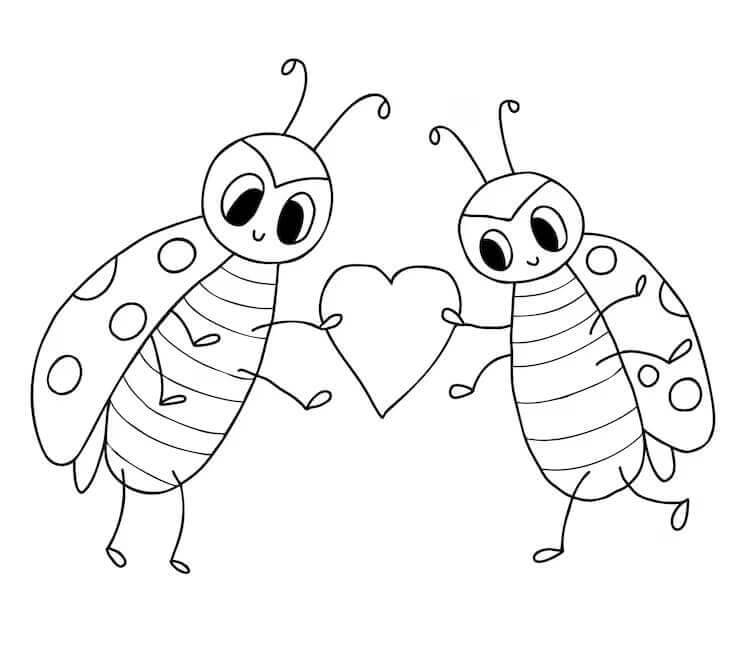 Fise de colorat cu Insecte de colorat p25