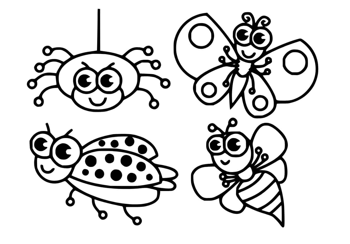 Fise de colorat cu Insecte de colorat p29
