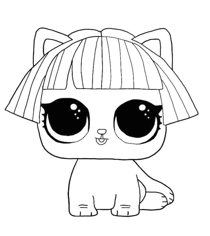 Fise de colorat cu LOL Pets de colorat p06