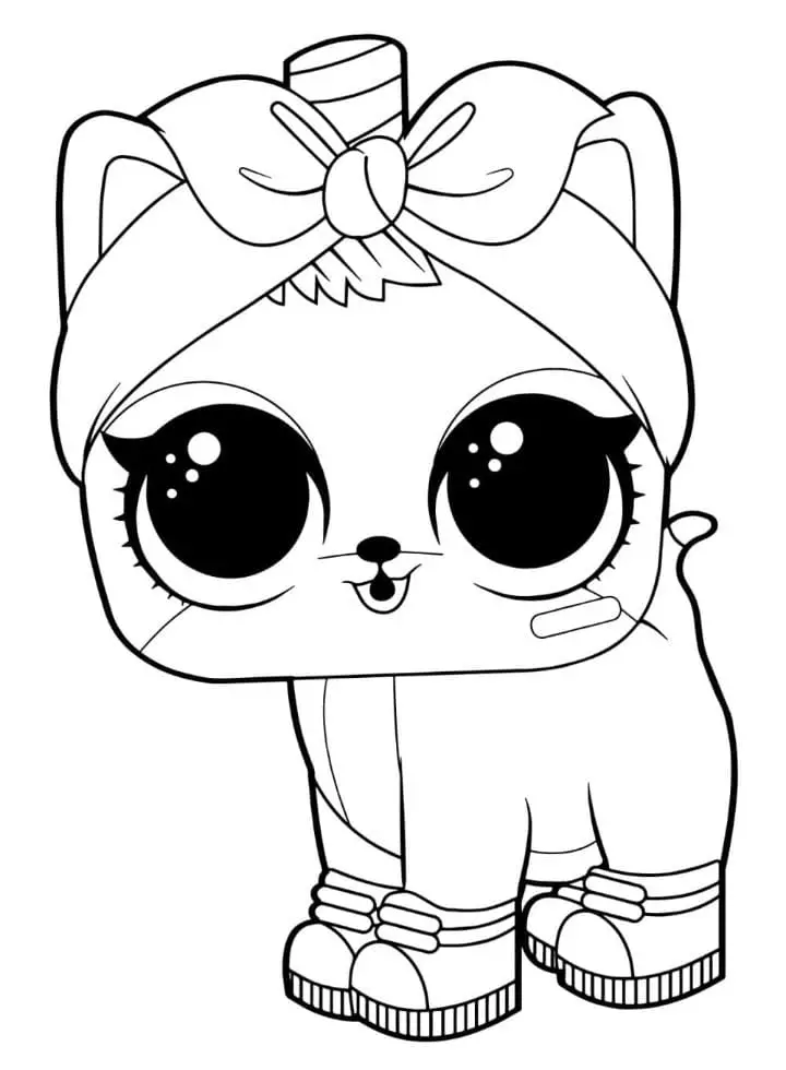 Fise de colorat cu LOL Pets de colorat p13