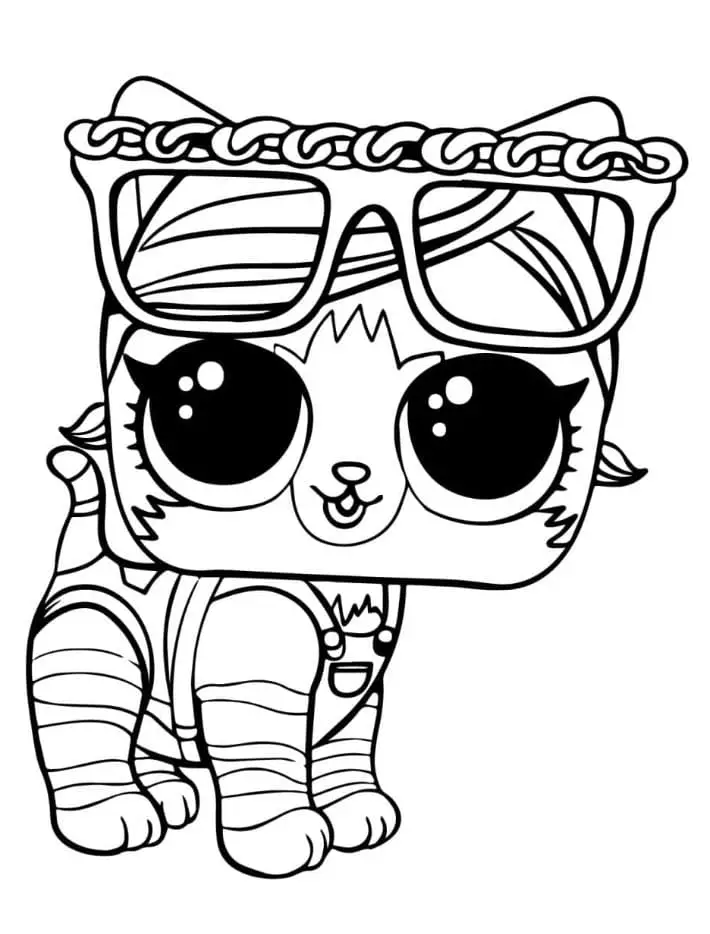 Fise de colorat cu LOL Pets de colorat p19