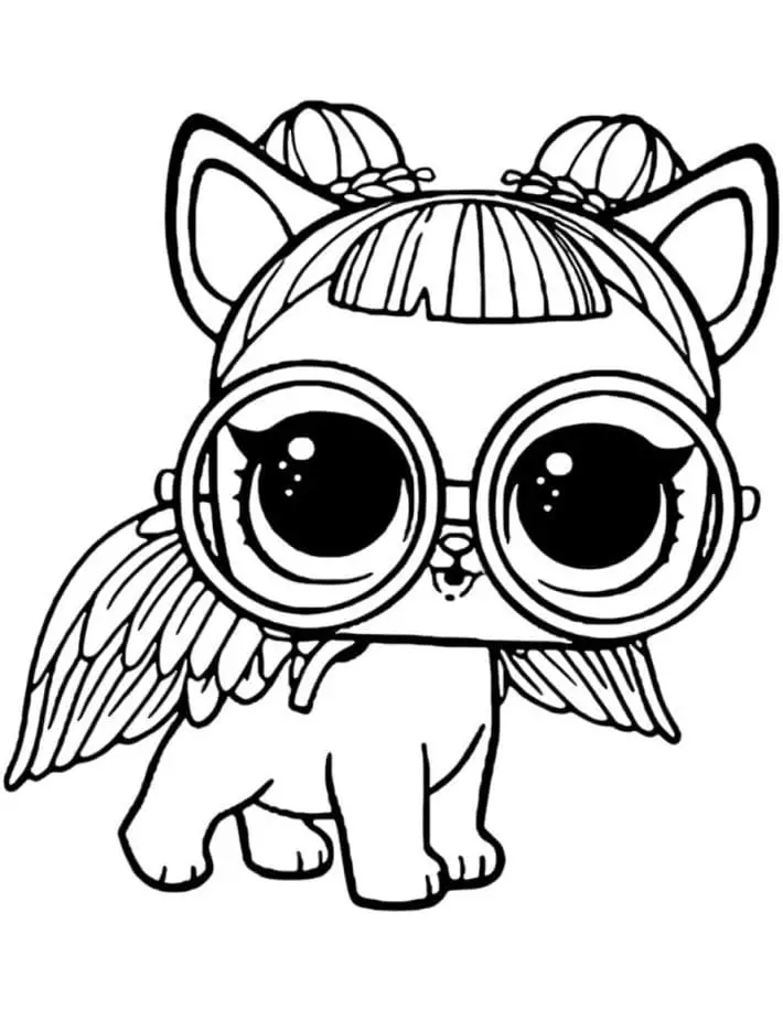 Fise de colorat cu LOL Pets de colorat p23