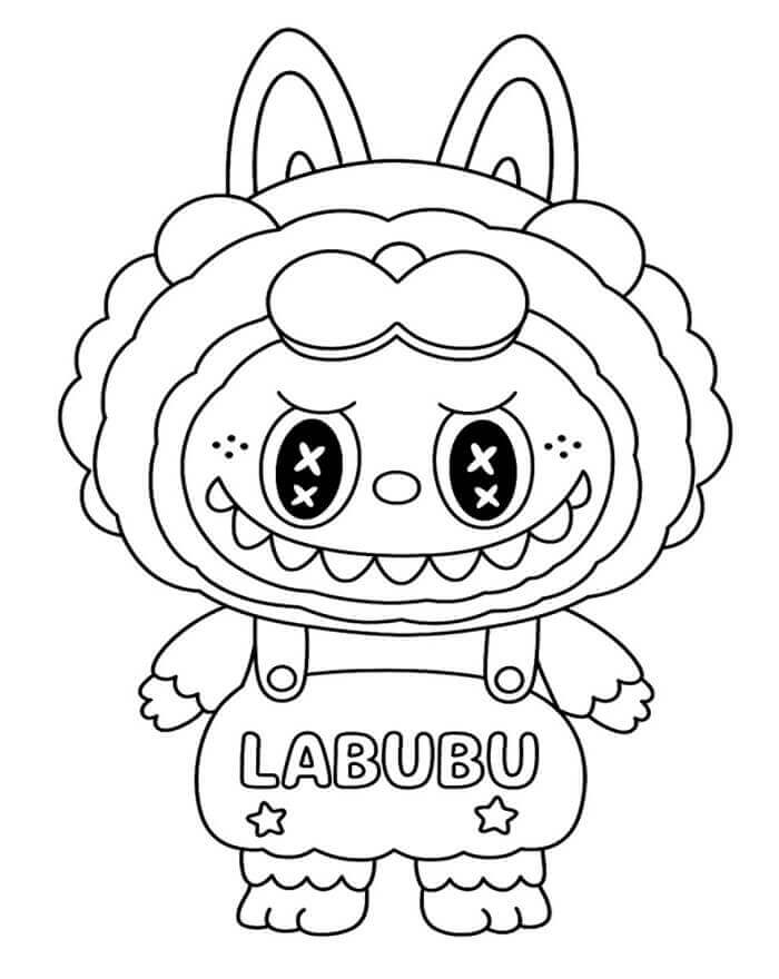 Fise de colorat cu Labubu de colorat p01