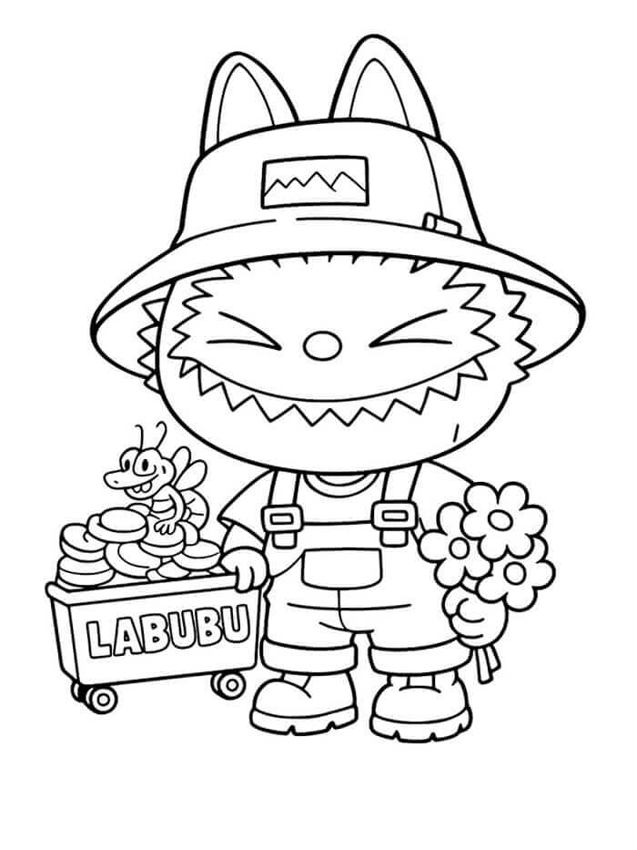 Fise de colorat cu Labubu de colorat p05