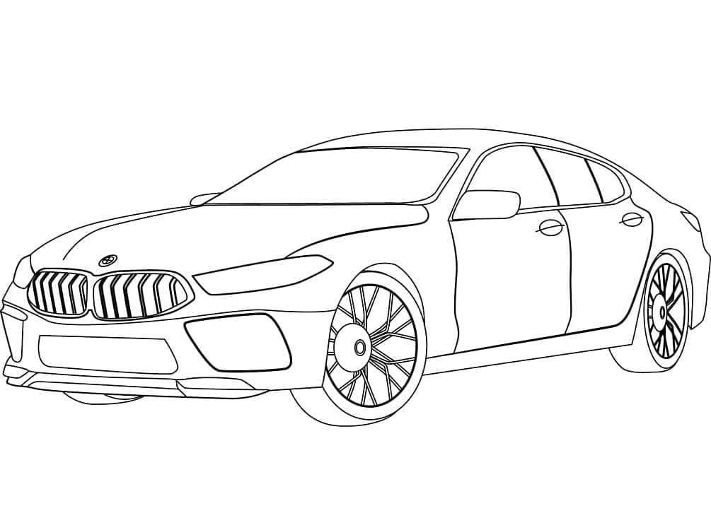 Fise de colorat cu Masini BMW de colorat p07
