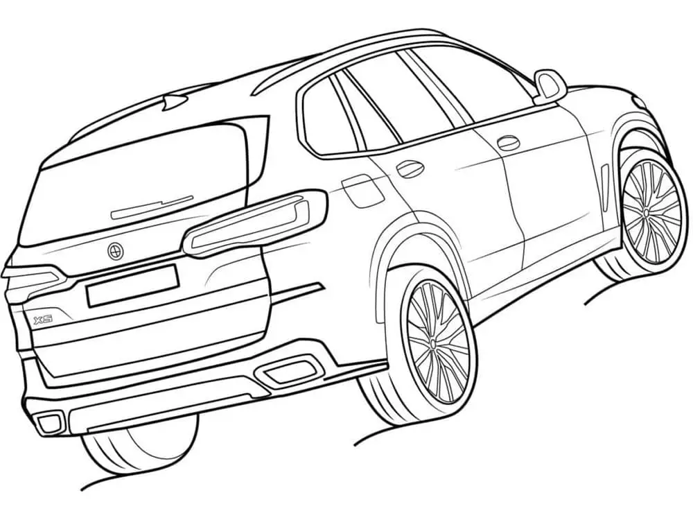 Fise de colorat cu Masini BMW de colorat p10