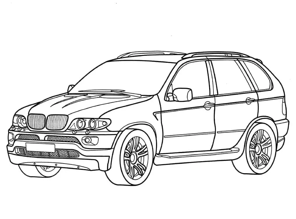 Fise de colorat cu Masini BMW de colorat p11