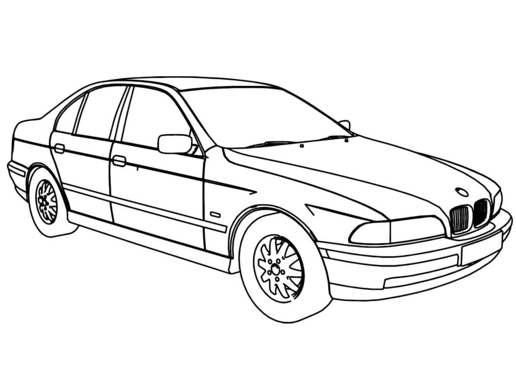 Fise de colorat cu Masini BMW de colorat p17