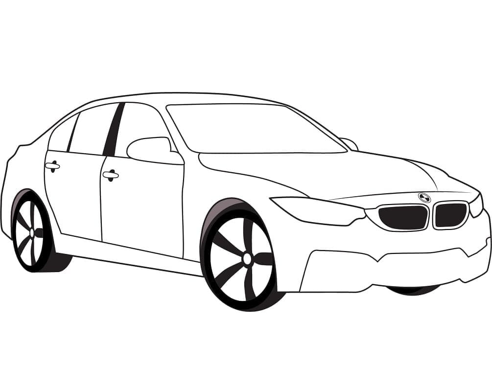 Fise de colorat cu Masini BMW de colorat p23