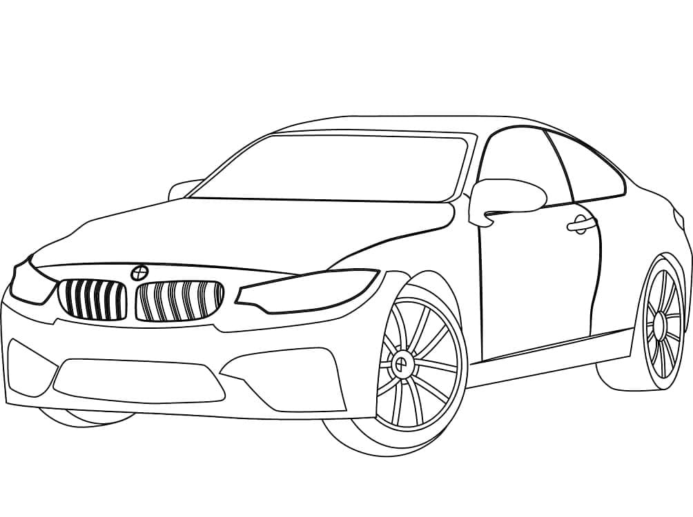 Fise de colorat cu Masini BMW de colorat p24
