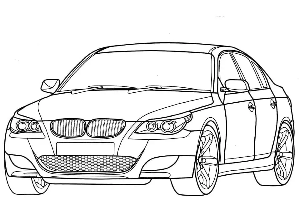 Fise de colorat cu Masini BMW de colorat p26