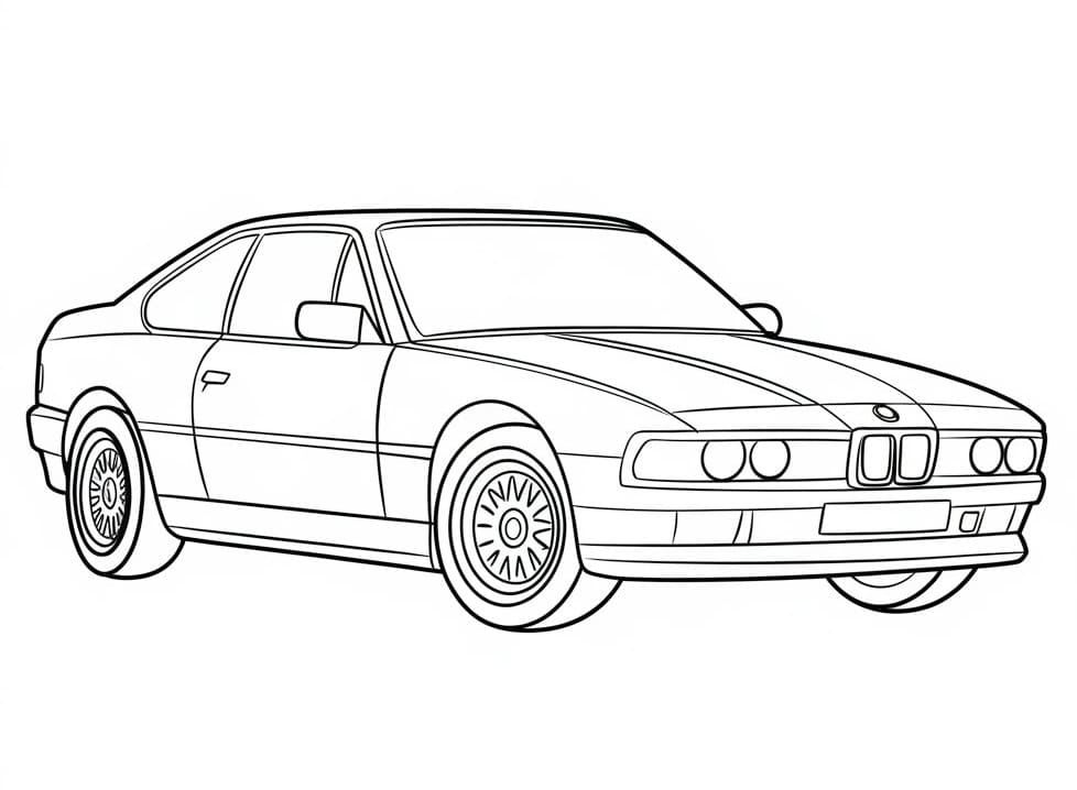 Fise de colorat cu Masini BMW de colorat p28