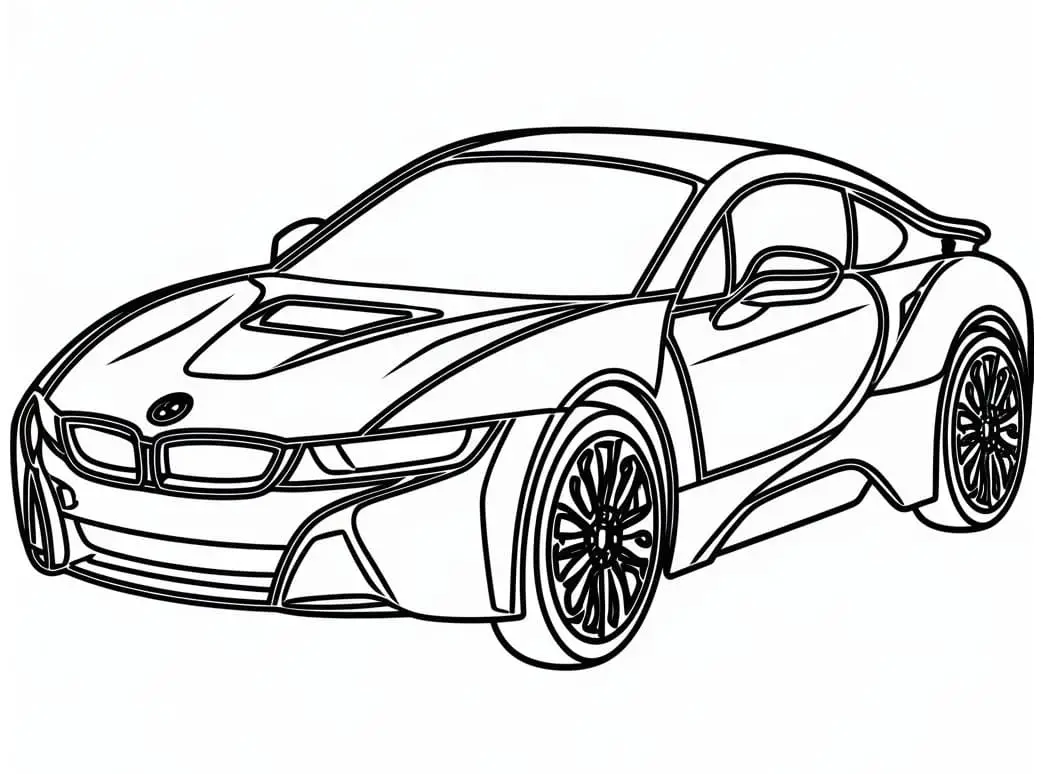 Fise de colorat cu Masini BMW de colorat p29
