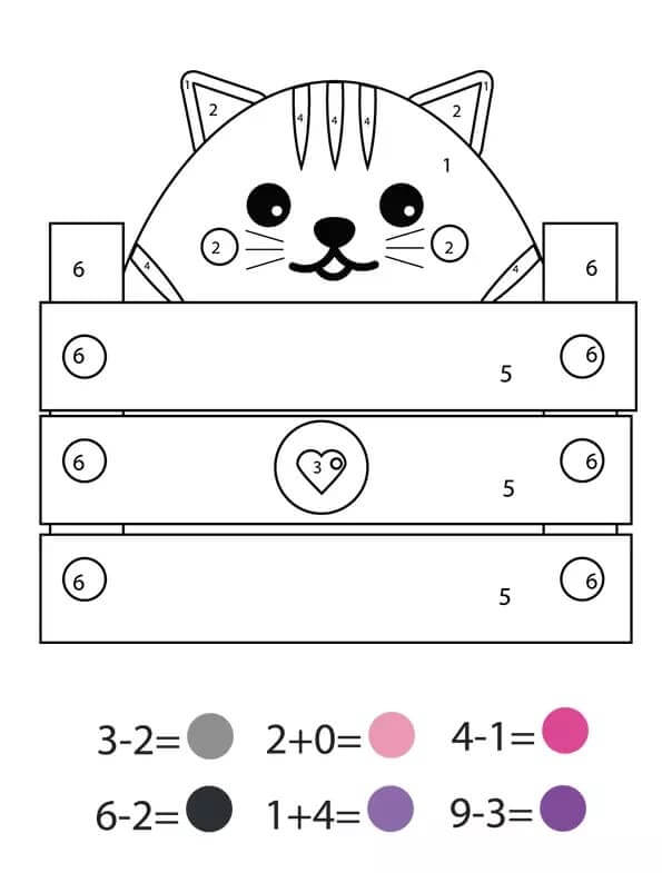 Fise de colorat cu Matematica Distractiva de colorat p19