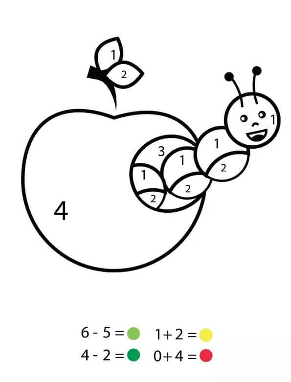 Fise de colorat cu Matematica Distractiva de colorat p20