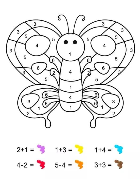 Fise de colorat cu Matematica Distractiva de colorat p21