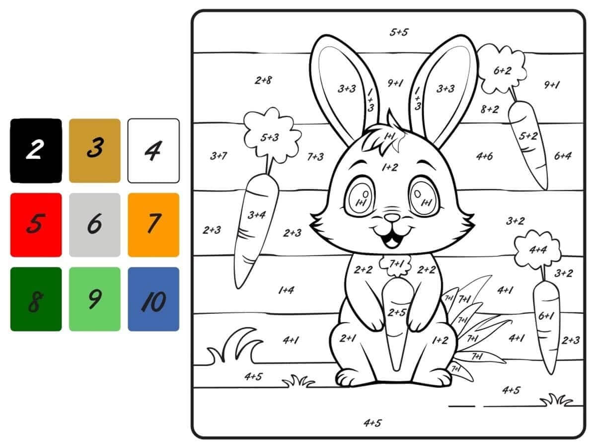 Fise de colorat cu Matematica Distractiva de colorat p29