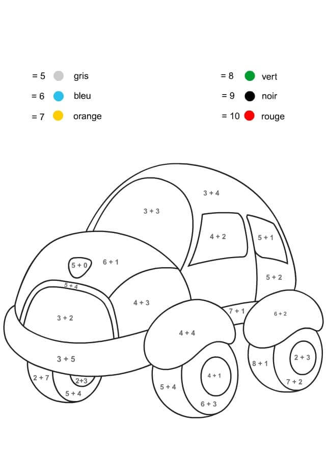 Fise de colorat cu Matematica Distractiva de colorat p39