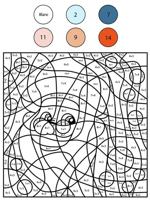 Fise de colorat cu Matematica Distractiva de colorat p42