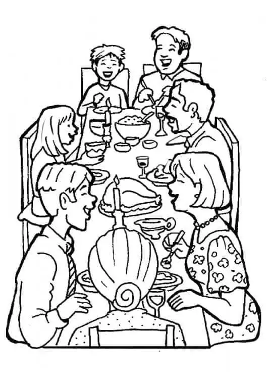 Fise de colorat cu Familia de colorat p02