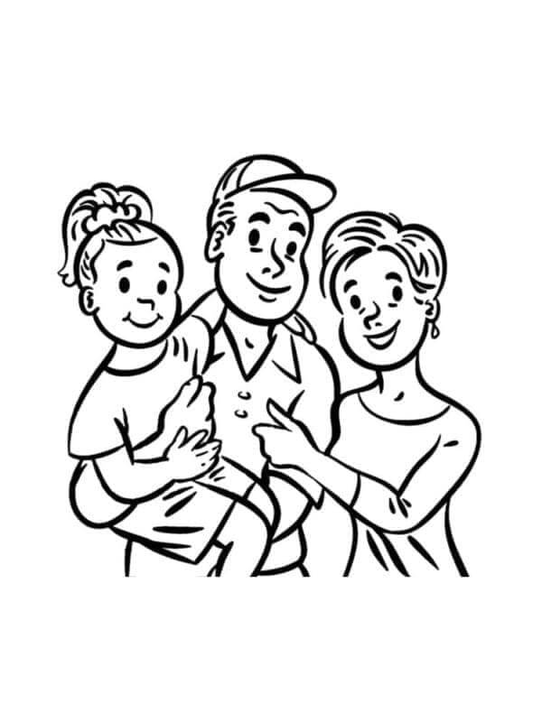 Fise de colorat cu Familia de colorat p16