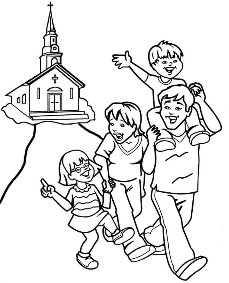 Fise de colorat cu Familia de colorat p32