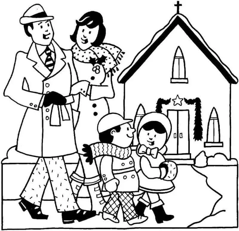Fise de colorat cu Familia de colorat p33