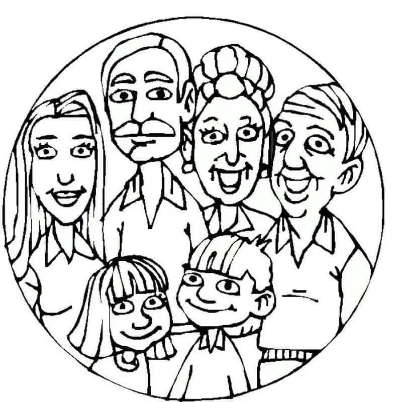 Fise de colorat cu Familia de colorat p36