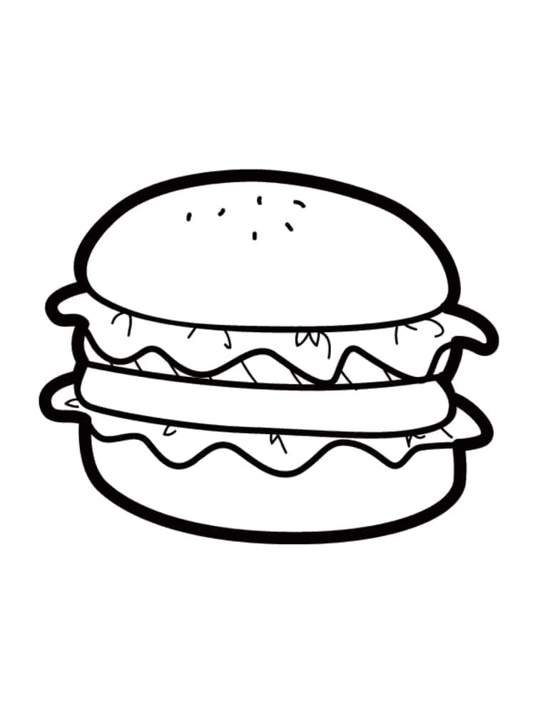 Fise de colorat cu Hamburger de colorat p30