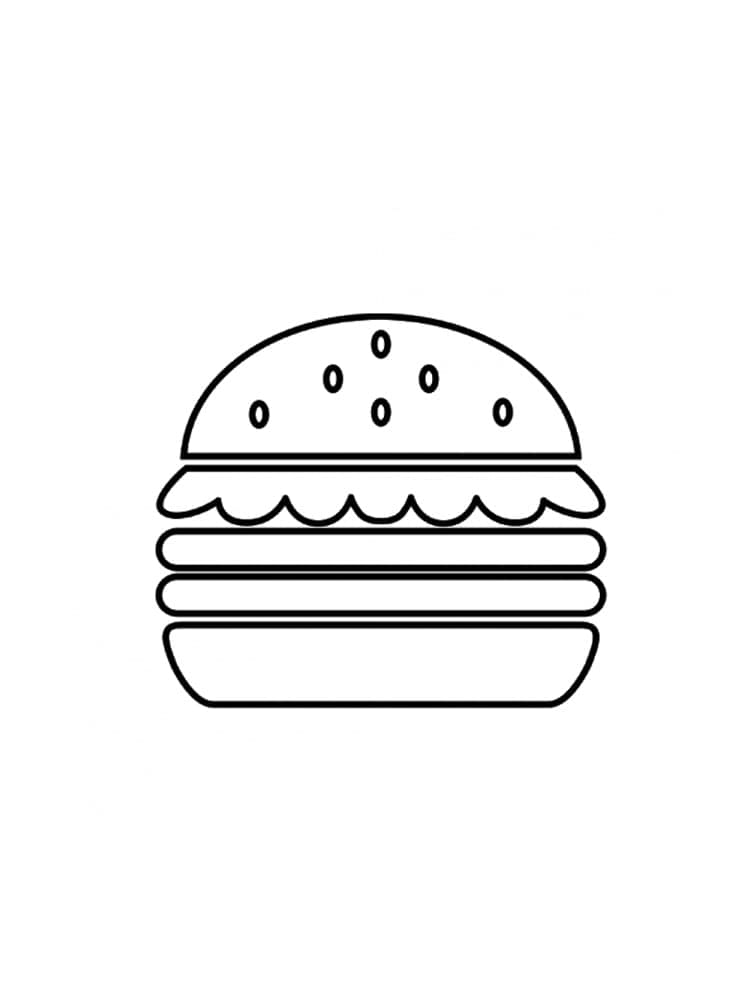 Fise de colorat cu Hamburger de colorat p32
