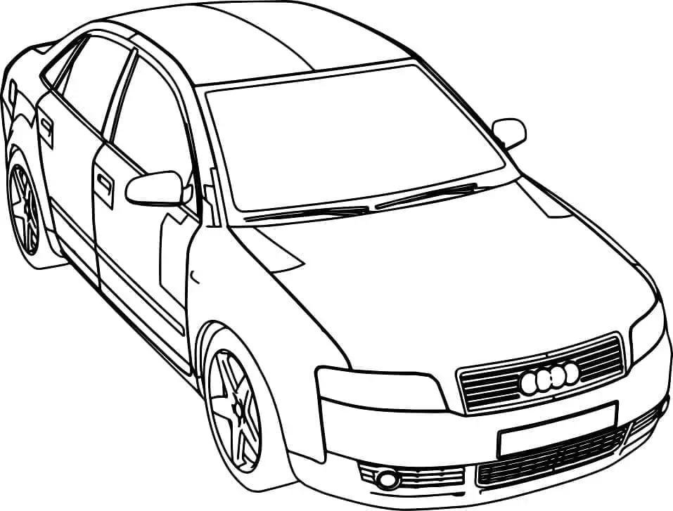 Planse de colorat cu Masini Audi