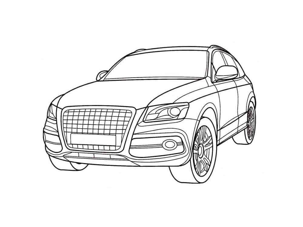 Fise de colorat cu Masini Audi de colorat p21