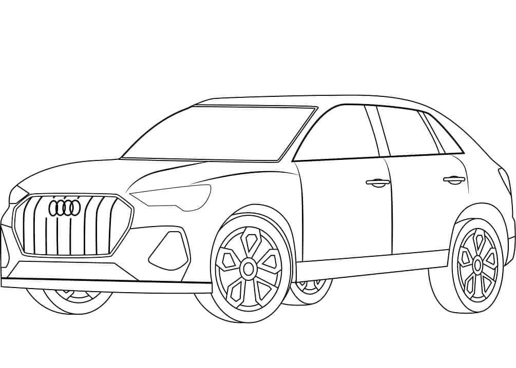 Fise de colorat cu Masini Audi de colorat p24