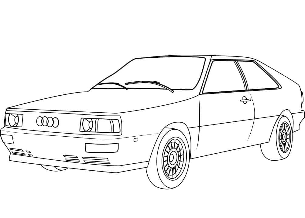 Fise de colorat cu Masini Audi de colorat p27