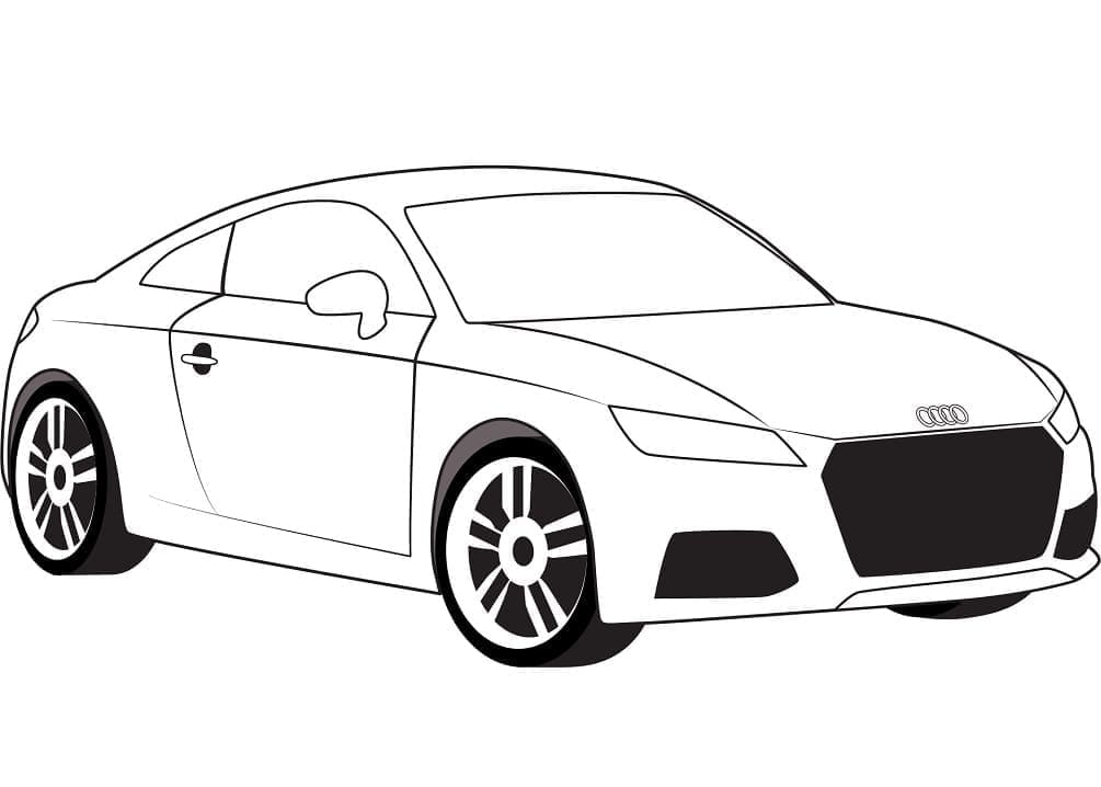 Fise de colorat cu Masini Audi de colorat p29