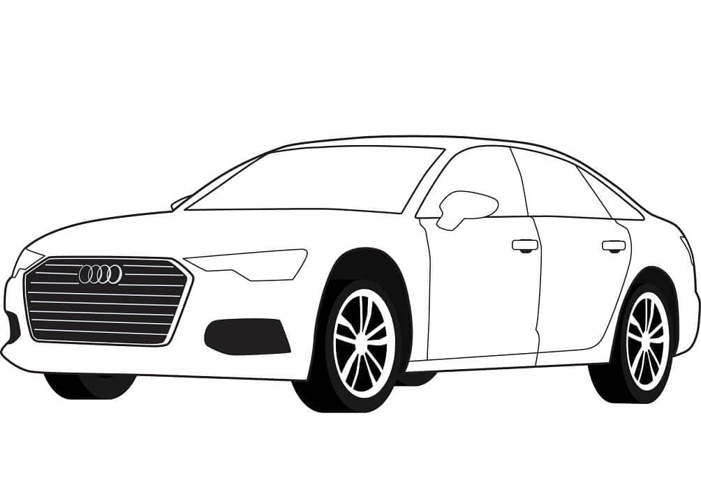 Fise de colorat cu Masini Audi de colorat p32