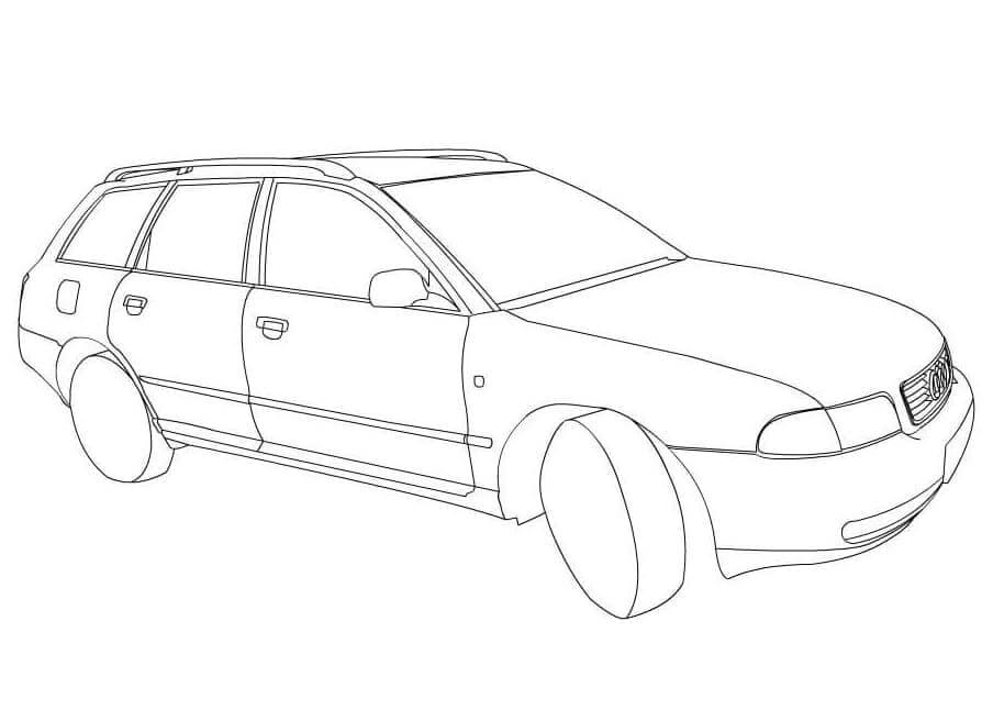 Fise de colorat cu Masini Audi de colorat p33