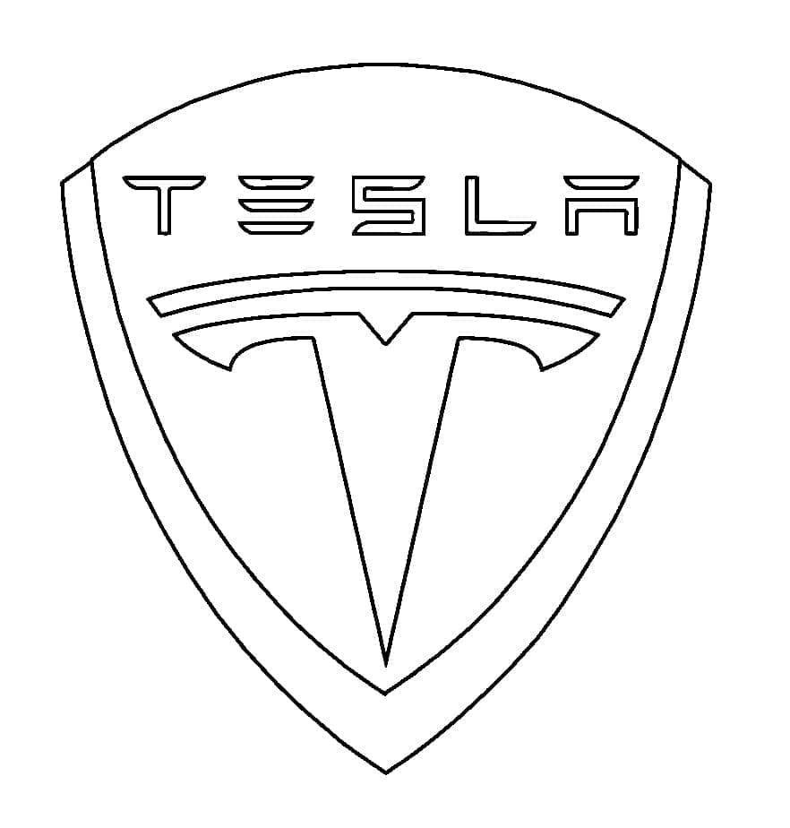 Fise de colorat cu Masini Tesla de colorat p17