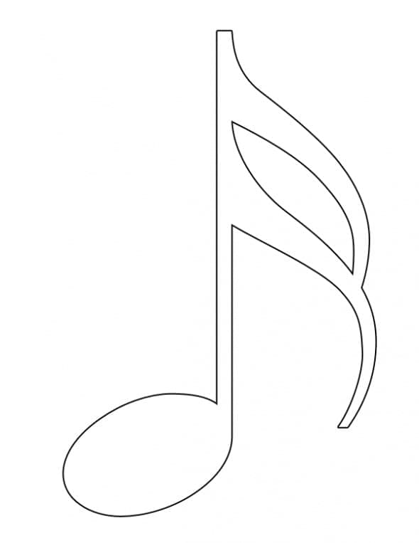 Fise de colorat cu Note Muzicale de colorat p09