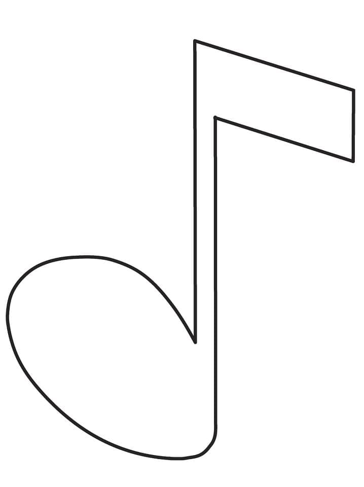 Fise de colorat cu Note Muzicale de colorat p10