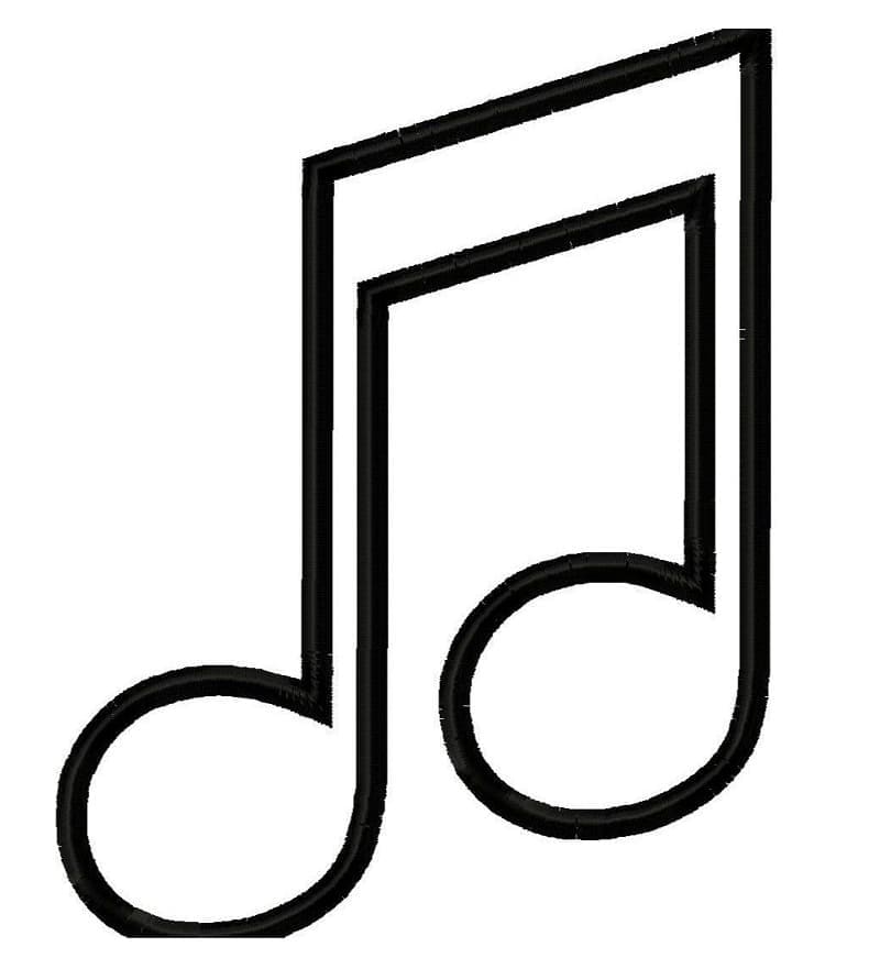 Fise de colorat cu Note Muzicale de colorat p12