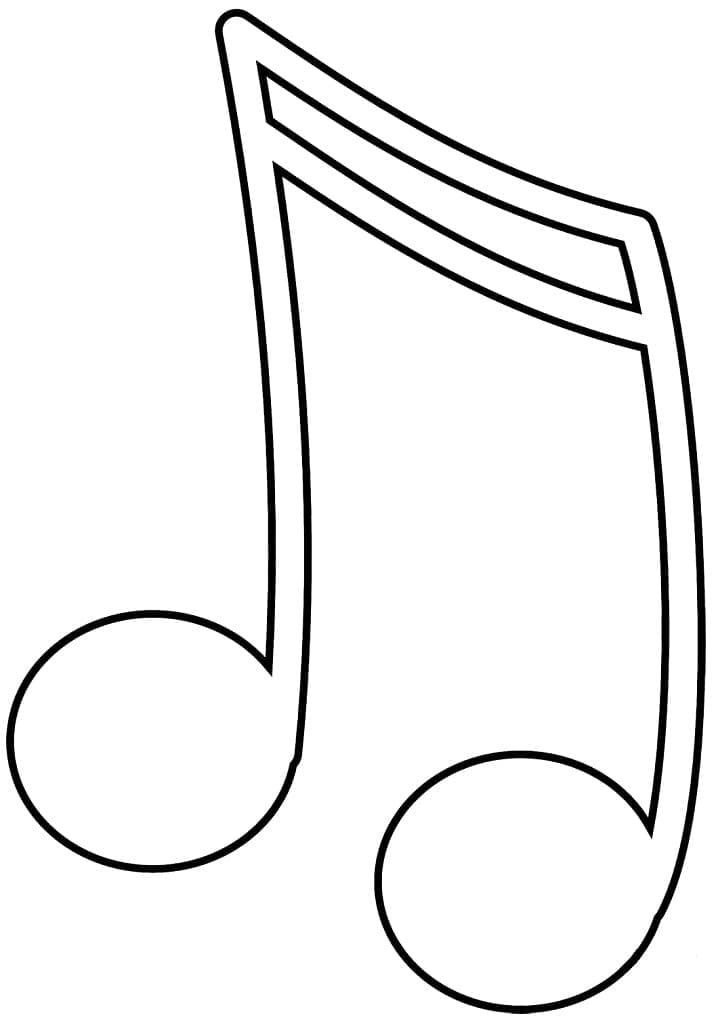 Fise de colorat cu Note Muzicale de colorat p14